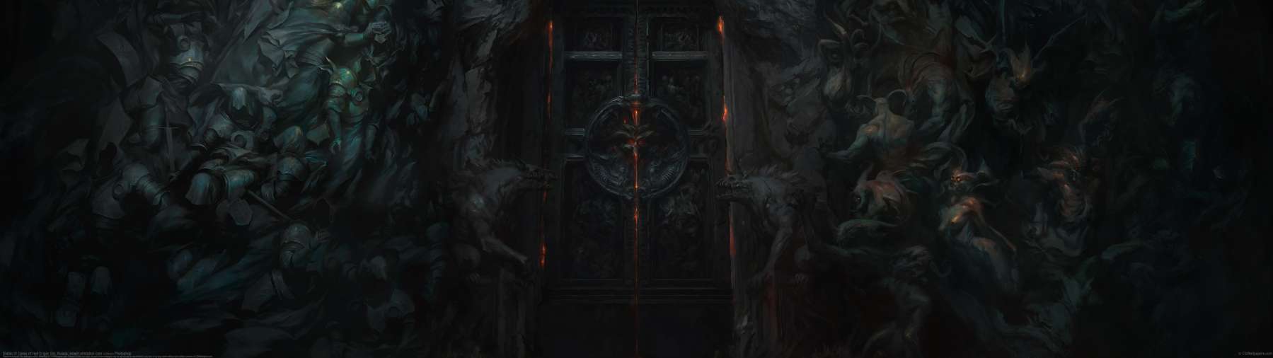 Diablo IV Gates of Hell ultra ancha fondo de escritorio