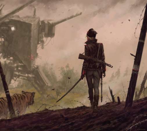 Jakub Rozalski Mvil Horizontal fondo de escritorio