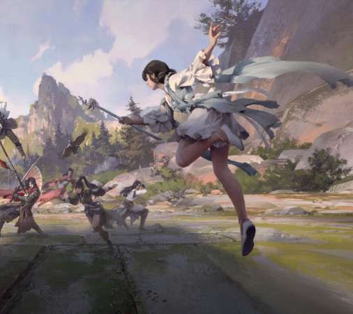 Xiaoyu Wang Mvil Horizontal fondo de escritorio