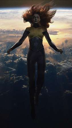 X-Men Dark Phoenix - Unconscious in Space Móvil Vertical fondo de escritorio