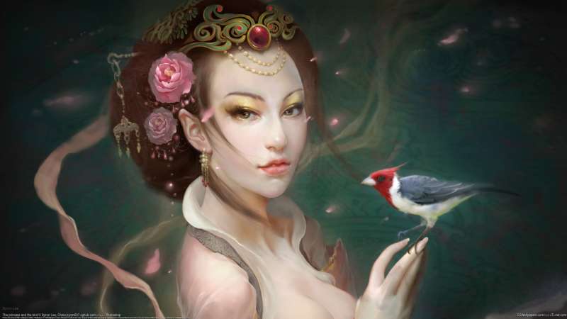 The princess and the bird fondo de escritorio