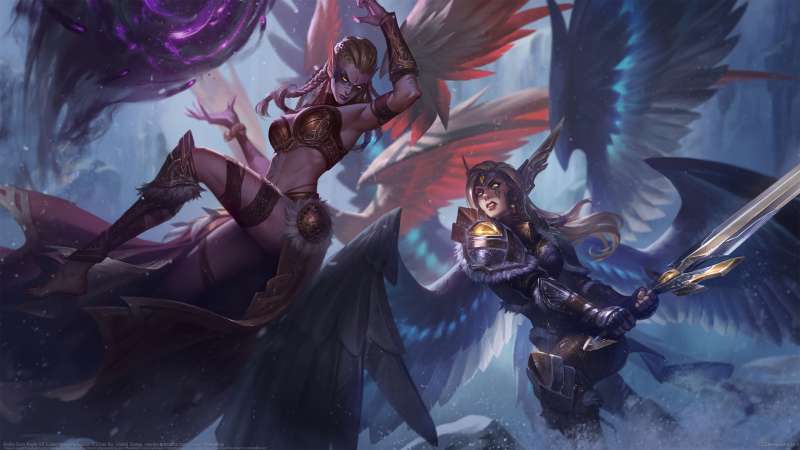 Battle Born Kayle VS Exiled Morgana splash fondo de escritorio