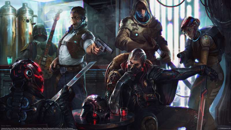 Cyberpunk bikers for Star Wars Reimagined challenge fondo de escritorio