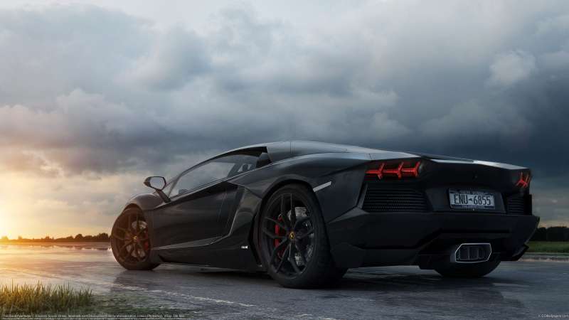The Black Aventador fondo de escritorio