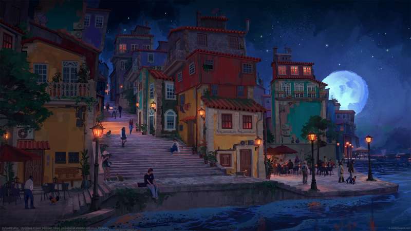 Stylised Brushes - City Streets fondo de escritorio