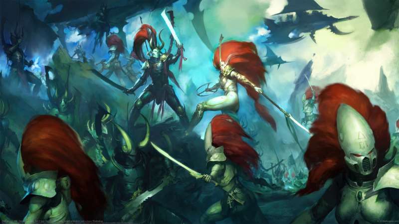 Warhammer 40k: Drazhar vs Jain Zar fondo de escritorio