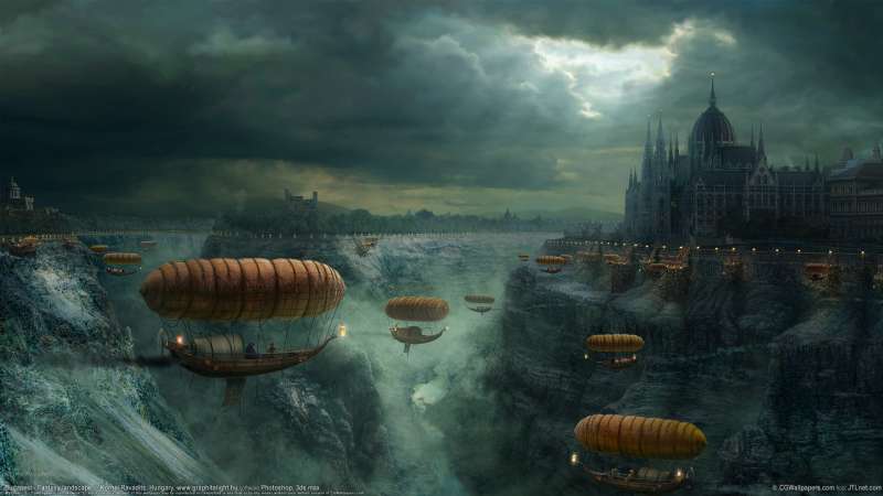 Budapest - Fantasy landscape fondo de escritorio