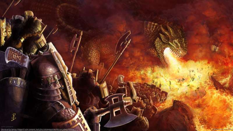 Glaurung and the Dwarves of Belegost fondo de escritorio