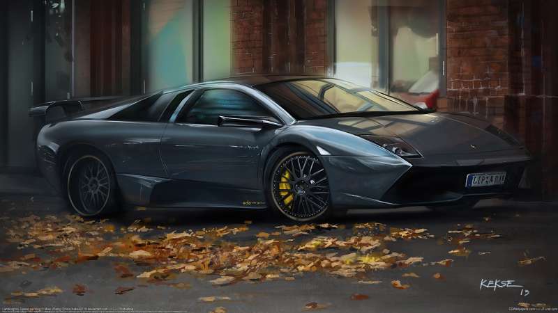 Lamborghini speed painting fondo de escritorio