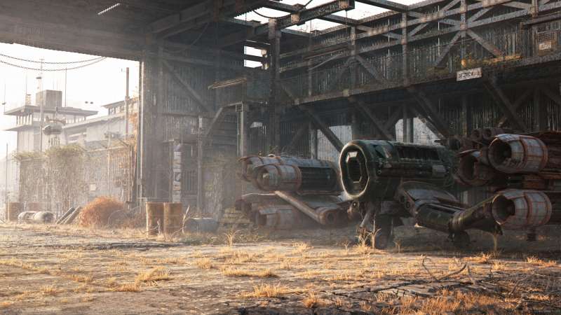 Old hangar fondo de escritorio