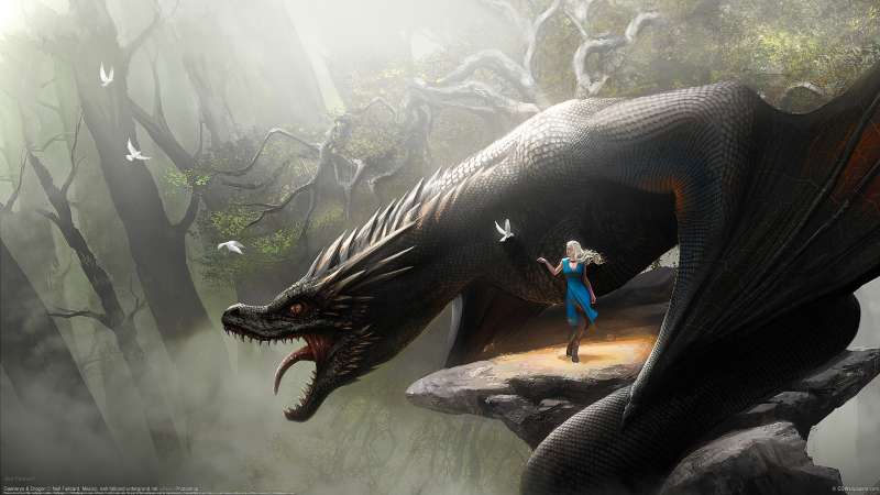 Daenerys & Drogon fondo de escritorio