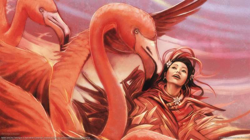 Nalani and the Flamingos fondo de escritorio