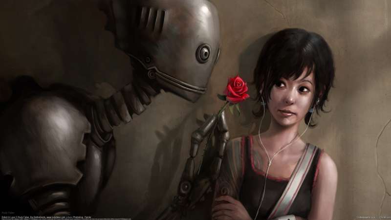 Robot In Love fondo de escritorio