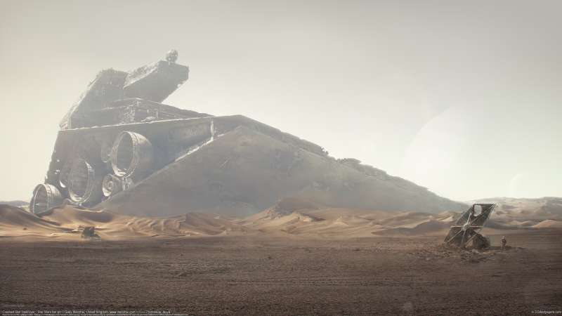 Crashed Star Destroyer - Star Wars fan art fondo de escritorio