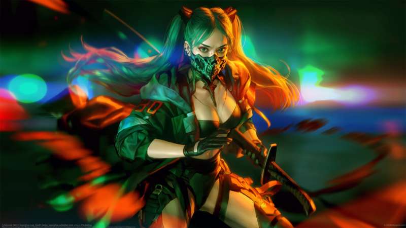 Cyberpunk Girl fondo de escritorio