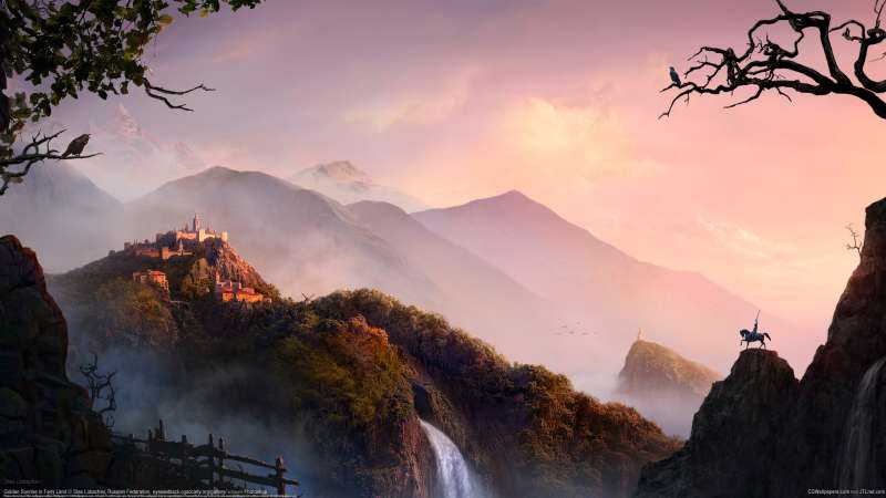 Golden Sunrise in Fairy Land fondo de escritorio