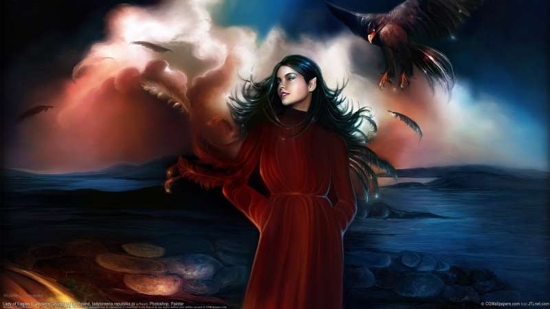Lady of Eagles fondo de escritorio