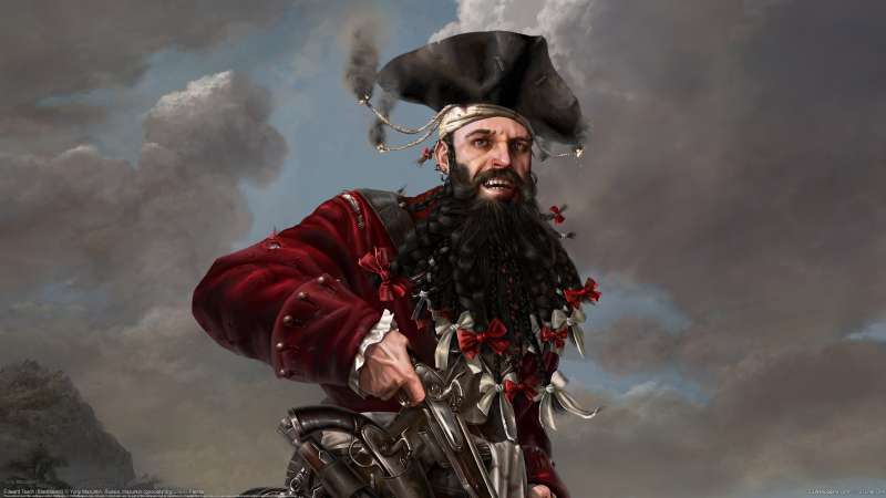 Edward Teach (Blackbeard) fondo de escritorio