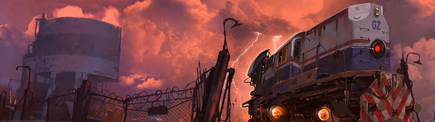 Crazy Train ultra ancha fondo de escritorio