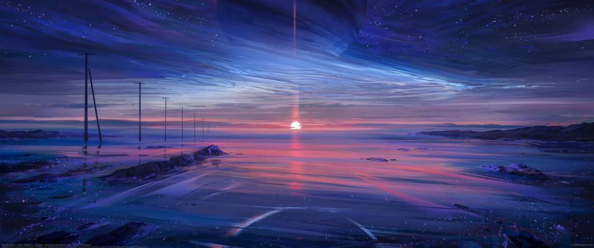 Noctilucent ultra ancha fondo de escritorio