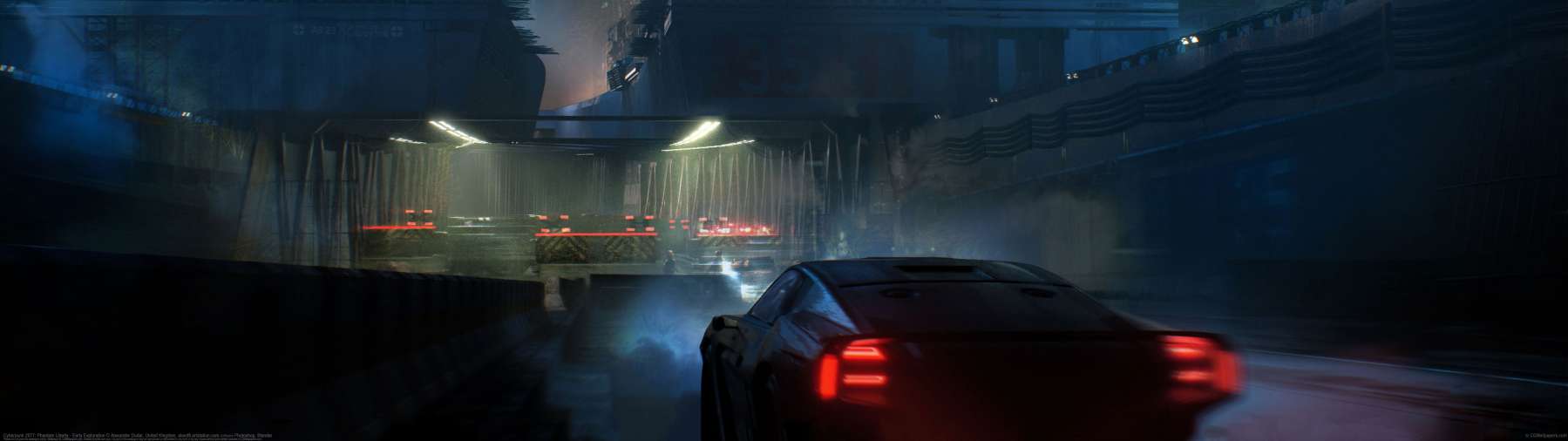 Cyberpunk 2077: Phantom Liberty - Early Exploration ultra ancha fondo de escritorio
