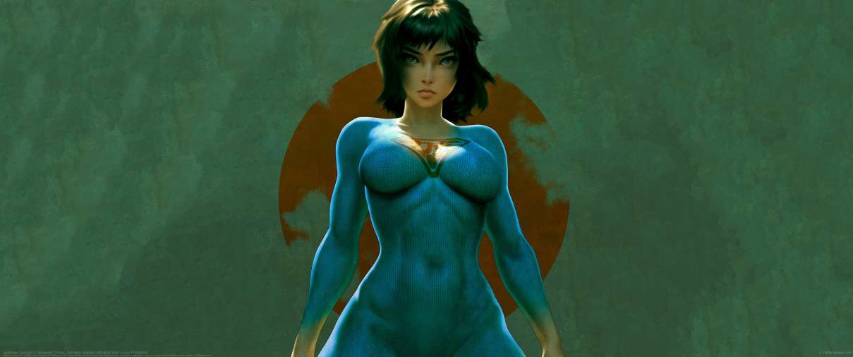 Japanese Supergirl ultra ancha fondo de escritorio