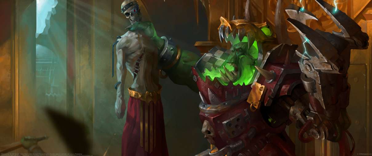 Warhammer 40.000 fan art: End of the Golden throne ultra ancha fondo de escritorio