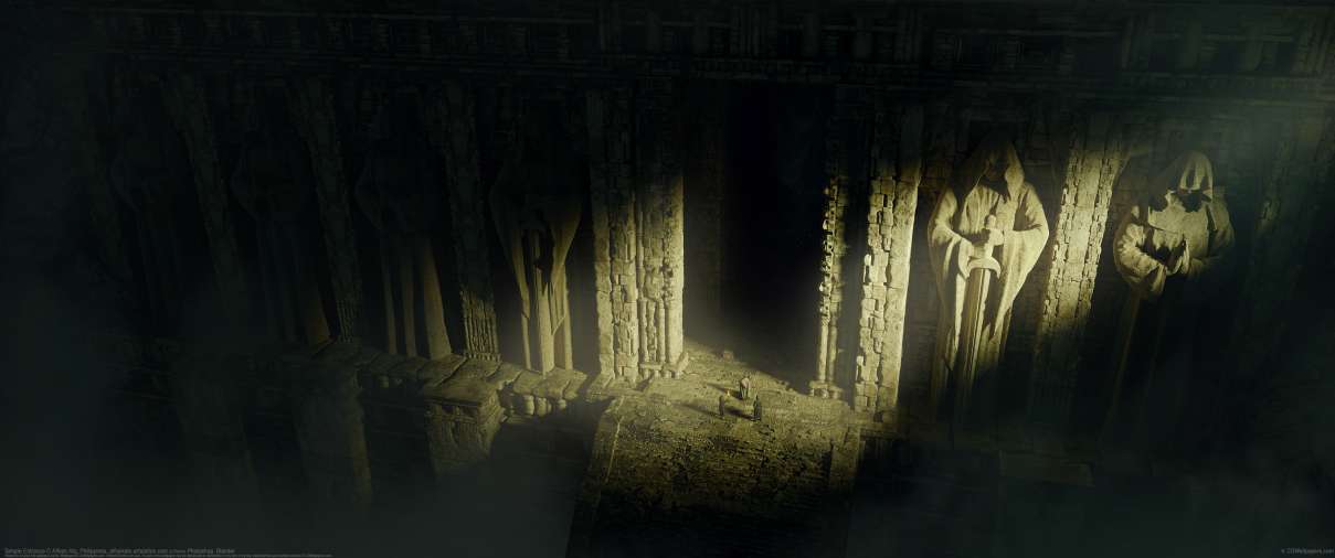 Temple Entrance ultra ancha fondo de escritorio