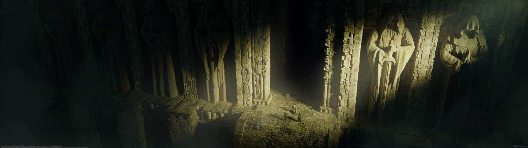 Temple Entrance ultra ancha fondo de escritorio