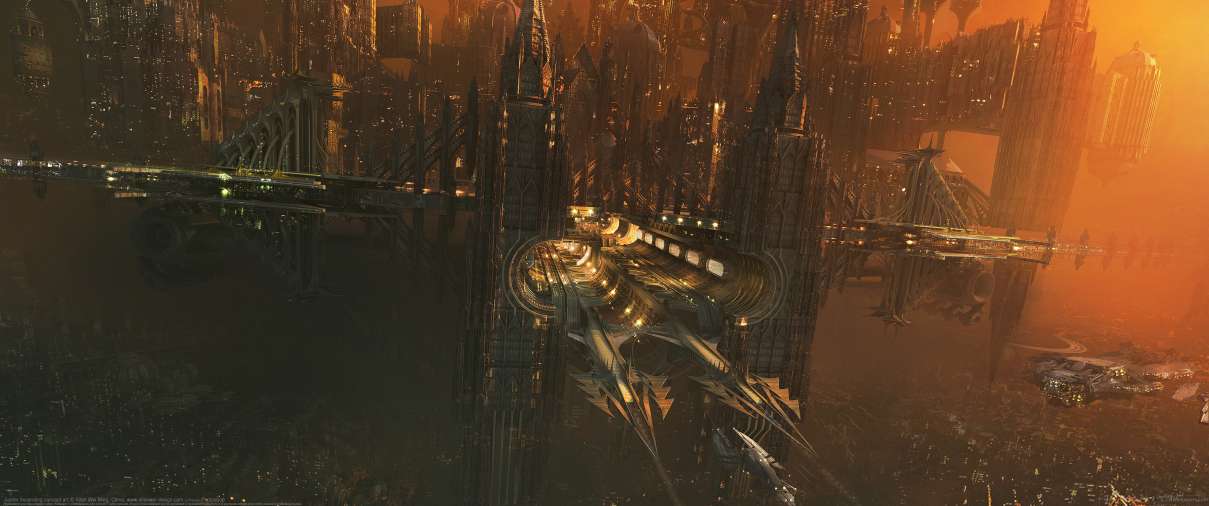 Jupiter Ascending concept art ultra ancha fondo de escritorio