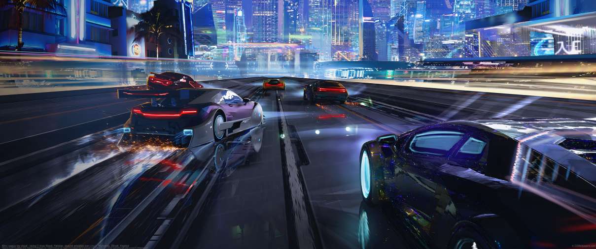 Nitro League key visual - racing ultra ancha fondo de escritorio