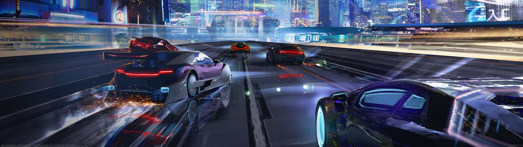 Nitro League key visual - racing ultra ancha fondo de escritorio