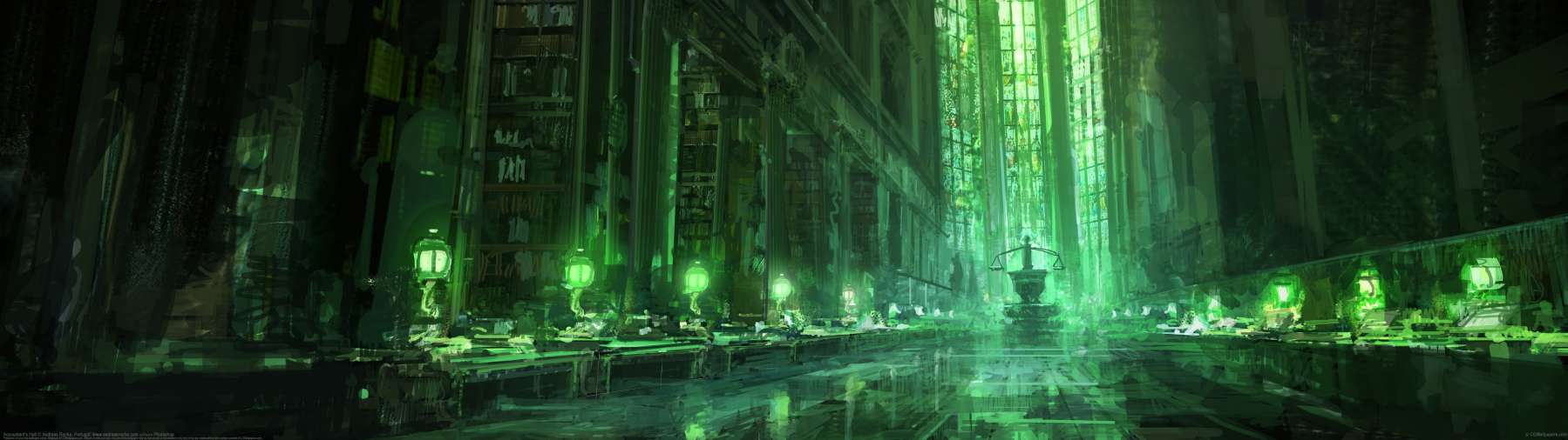 Accountant's Hall ultra ancha fondo de escritorio