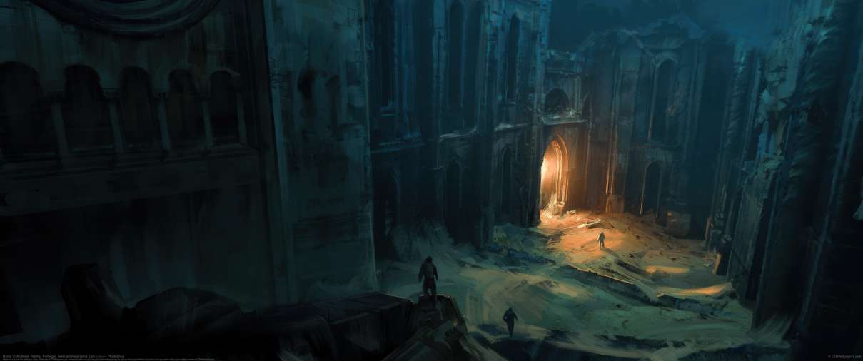 Ruins ultra ancha fondo de escritorio