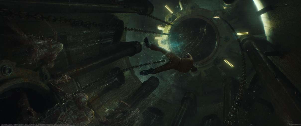 The Callisto Protocol - Sewage Disposal ultra ancha fondo de escritorio