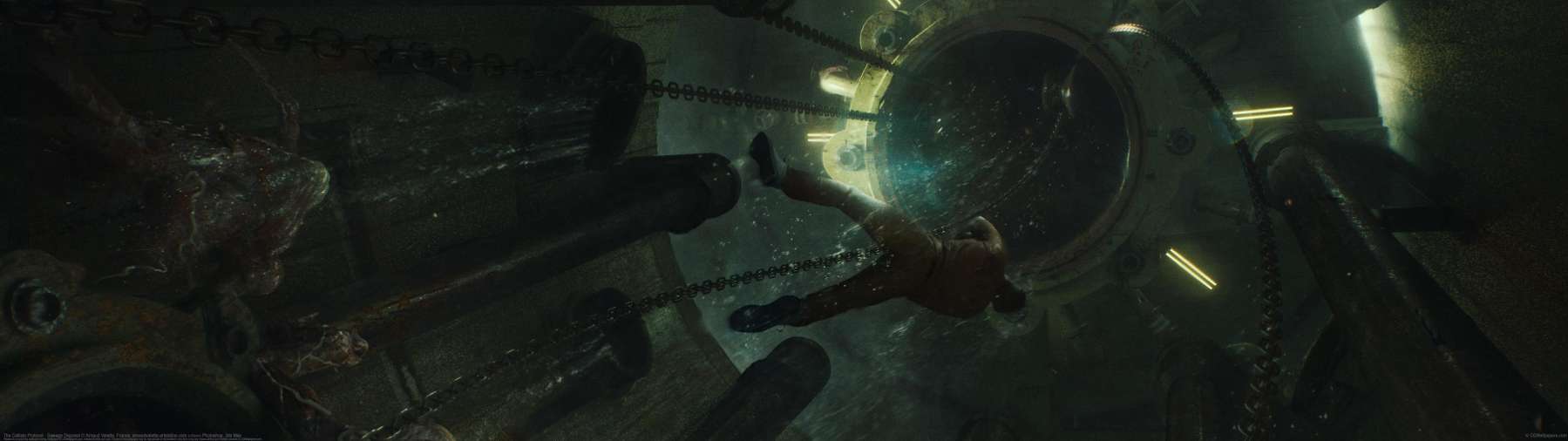The Callisto Protocol - Sewage Disposal ultra ancha fondo de escritorio
