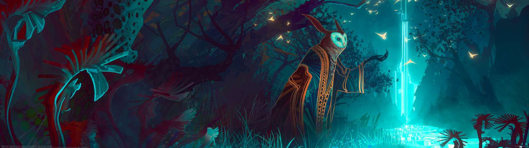 Master Owl ultra ancha fondo de escritorio