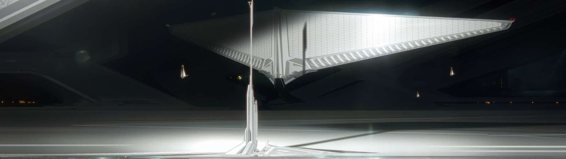 Spaceport ultra ancha fondo de escritorio