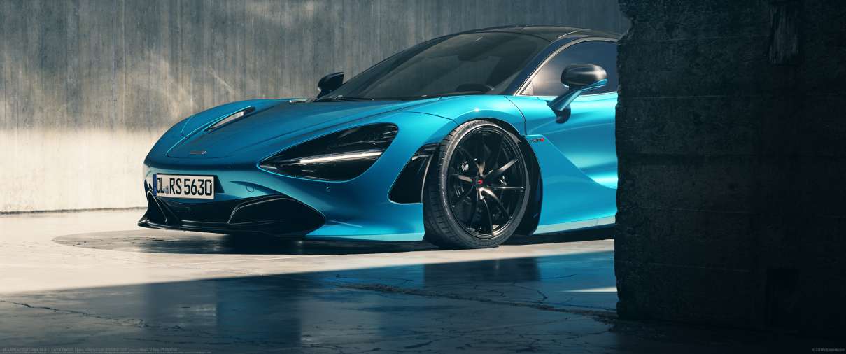 MCLAREN/720S Ludus-Blue ultra ancha fondo de escritorio