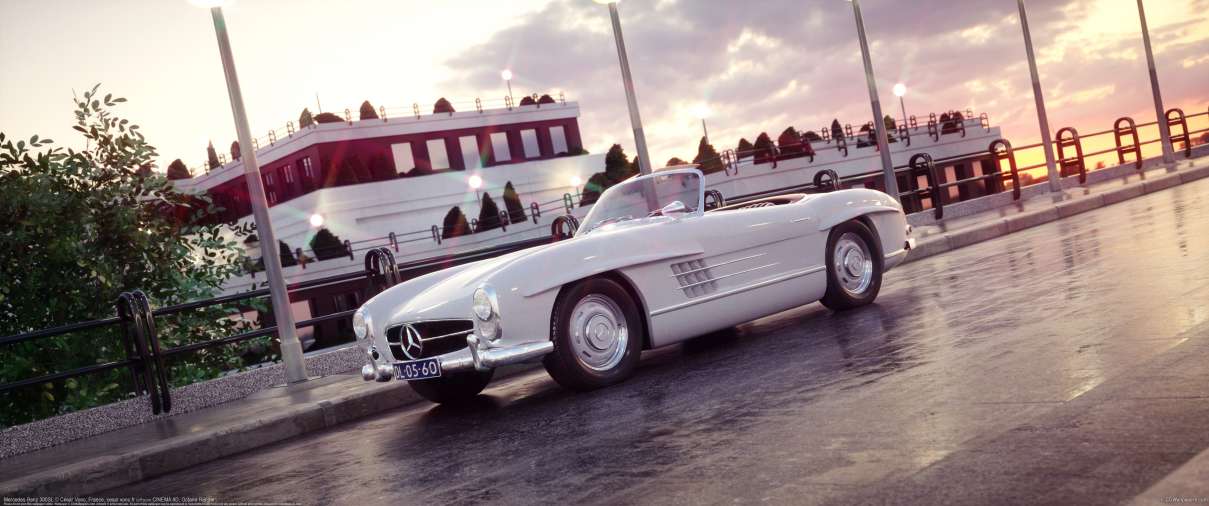 Mercedes-Benz 300SL ultra ancha fondo de escritorio