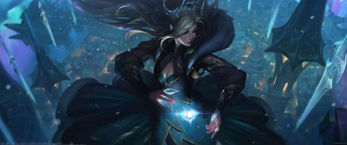 Winter blessed Irelia Fan Art ultra ancha fondo de escritorio