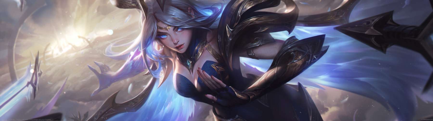 DawnBringer Irelia fan art ultra ancha fondo de escritorio
