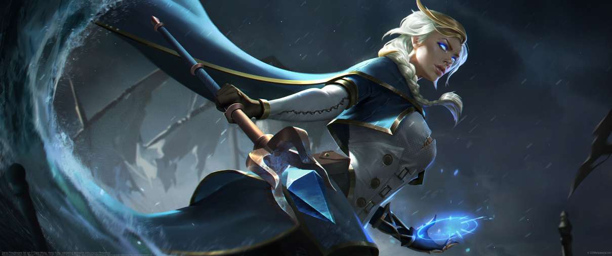 Jaina Proudmoore fan art ultra ancha fondo de escritorio