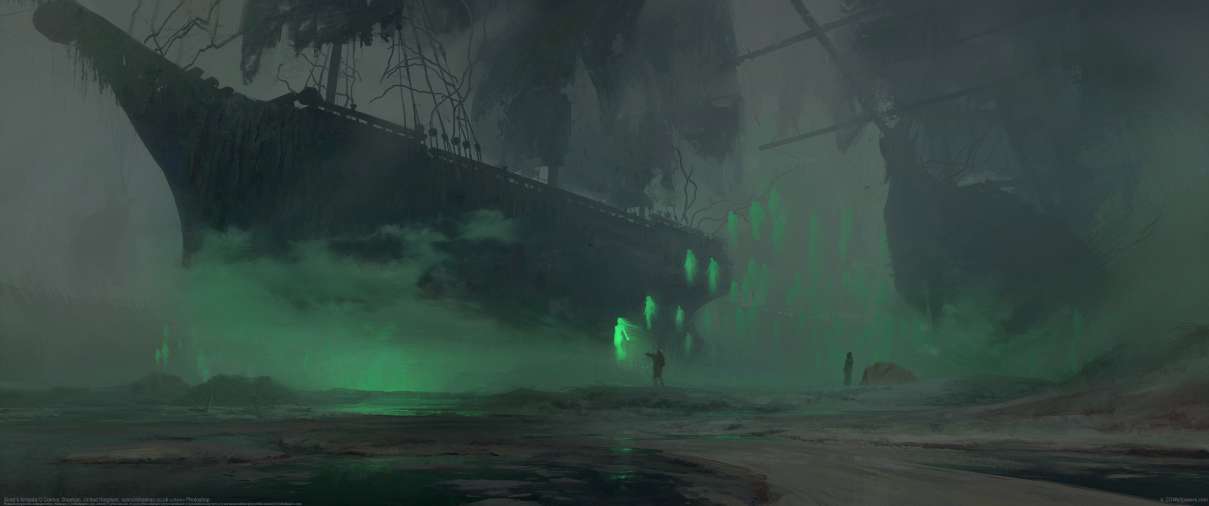 Siren's Armada ultra ancha fondo de escritorio