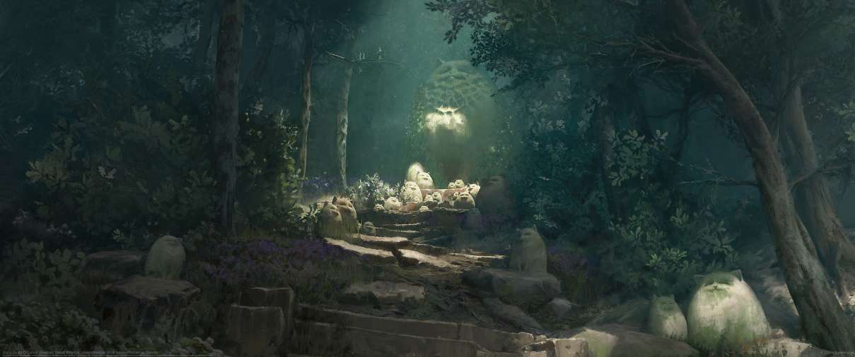 Jinji's Grotto ultra ancha fondo de escritorio
