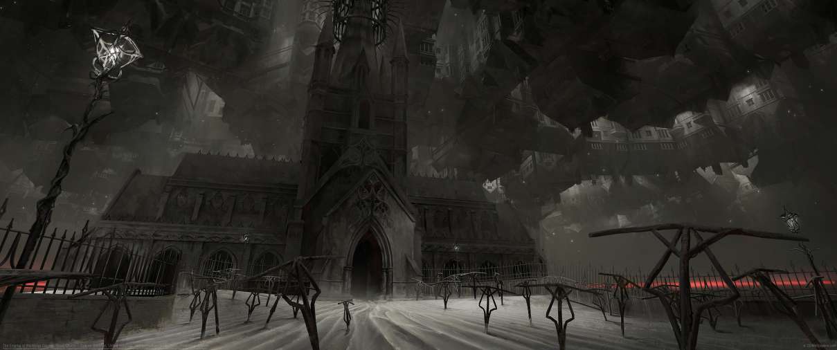 The Enigma of Blackbriar County - Black Church ultra ancha fondo de escritorio