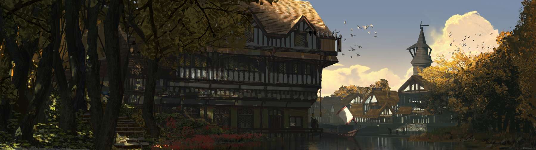 The Stone Wolf Inn ultra ancha fondo de escritorio