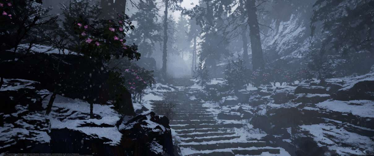 Kaidan: Project Hottan - Forest Path ultra ancha fondo de escritorio