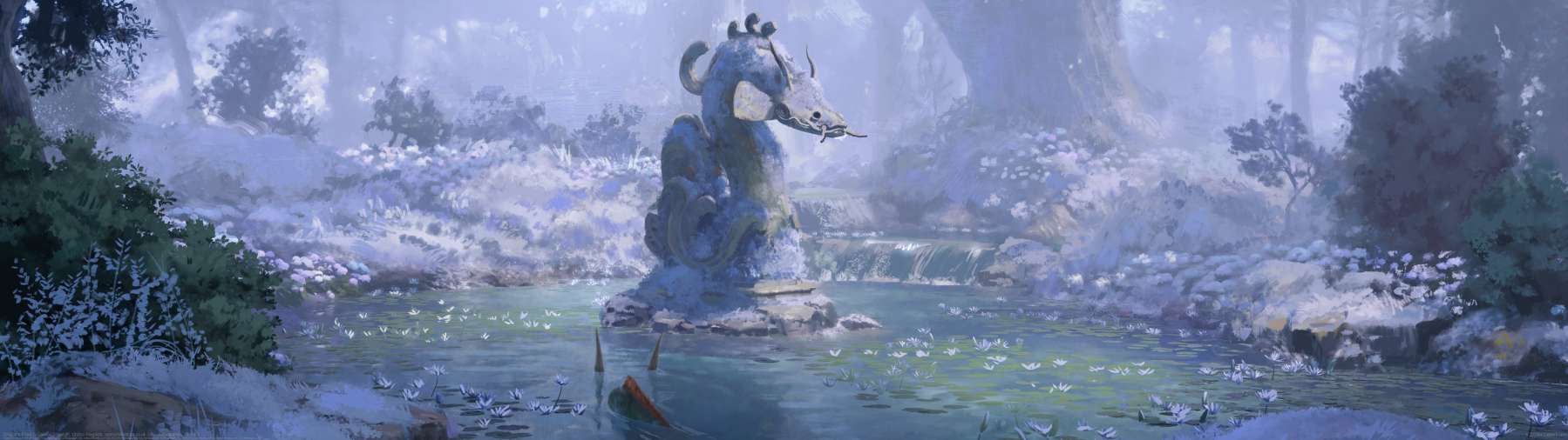 Dragon's Pond ultra ancha fondo de escritorio