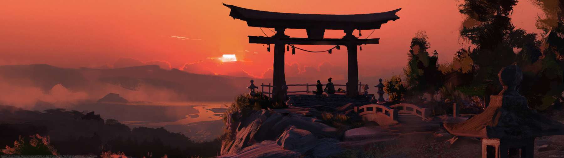 Assassin's Creed Shadows - Cinematic Development Part 2 - torii shot2 ultra ancha fondo de escritorio